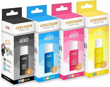 Canon GI 490  in 4 Renk M rekkep Seti 1x140 ml 3x70 ml