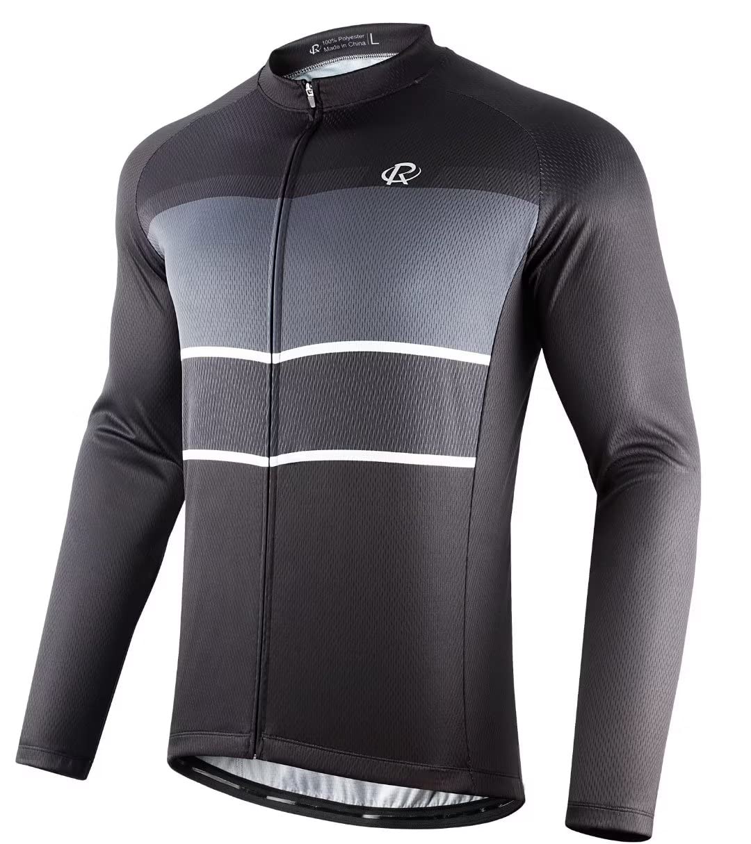 rotto cycling jersey mens bike shirt long sleeve simple line series