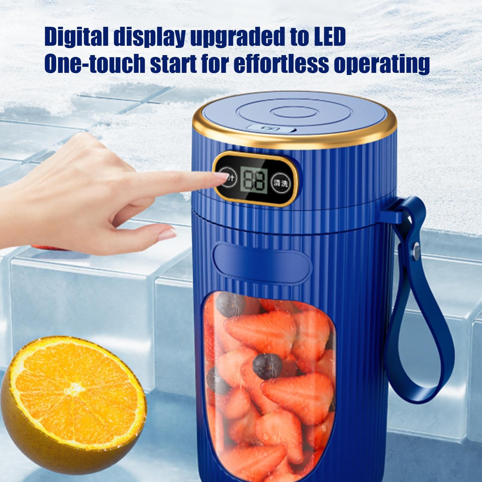 Estrattore Di Succo Portatile | Di Succo Compatta - Bottiglia Mixer Elettrica Compatta per Shakes Proteine, Preparazione di Pasti, Escursioni, Picnic, Sport, Spiaggia e Cucina