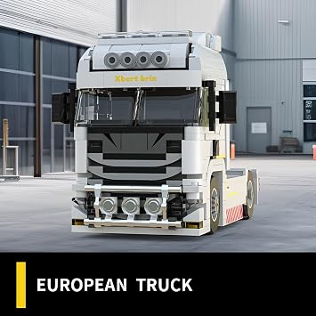 European Truck Building Blocks Kit, 421 PCS Technical Vehicles Model Toys