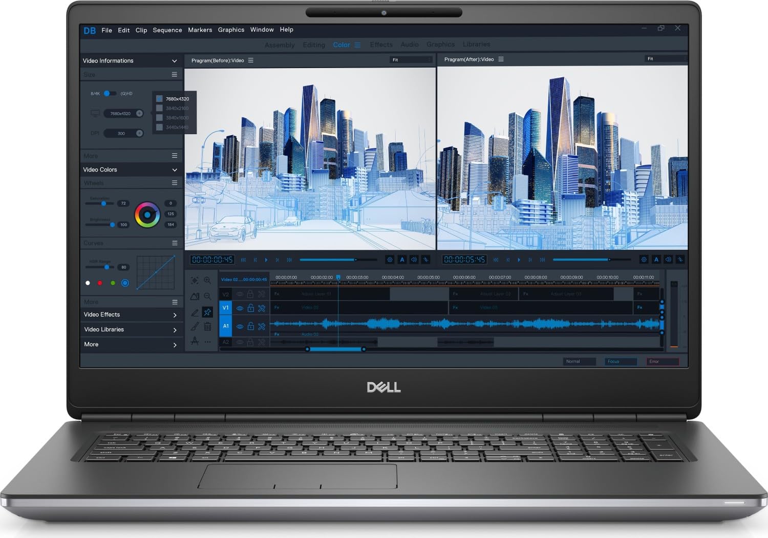 Dell Precision 7760 W-11955M 2TB 32GB 17" 1920 x 1080 NVIDIA RTXA5000 - QWERTY Español (Reacondicionado)