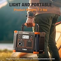 Vista 4 de GRECELL Portable Power Station 300W 230.88Wh, Solar Generator with 60W USB-C PD Charging & 110V AC Outlet Backup Battery for Camping Trips Travel &