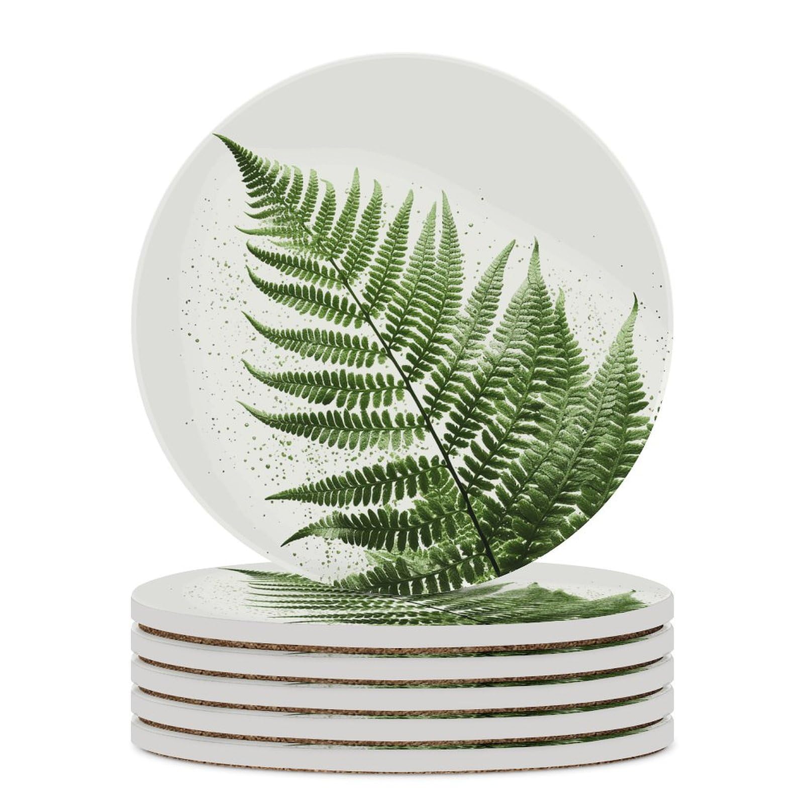 Dessous de verre silhouette de plante lot de 6 idée cadeau