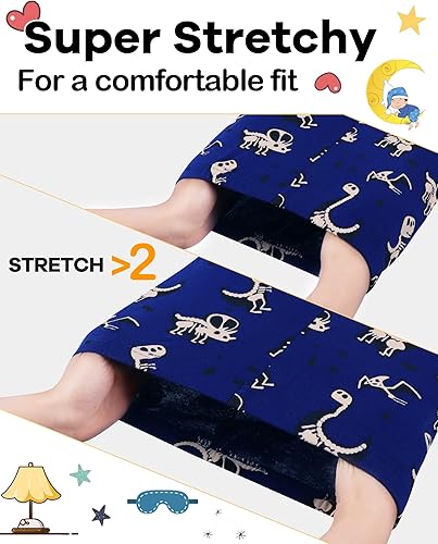 Miniatura 3 de DAUGHTER QUEEN Pijama de manga larga para niños, talla 18 meses-12 años