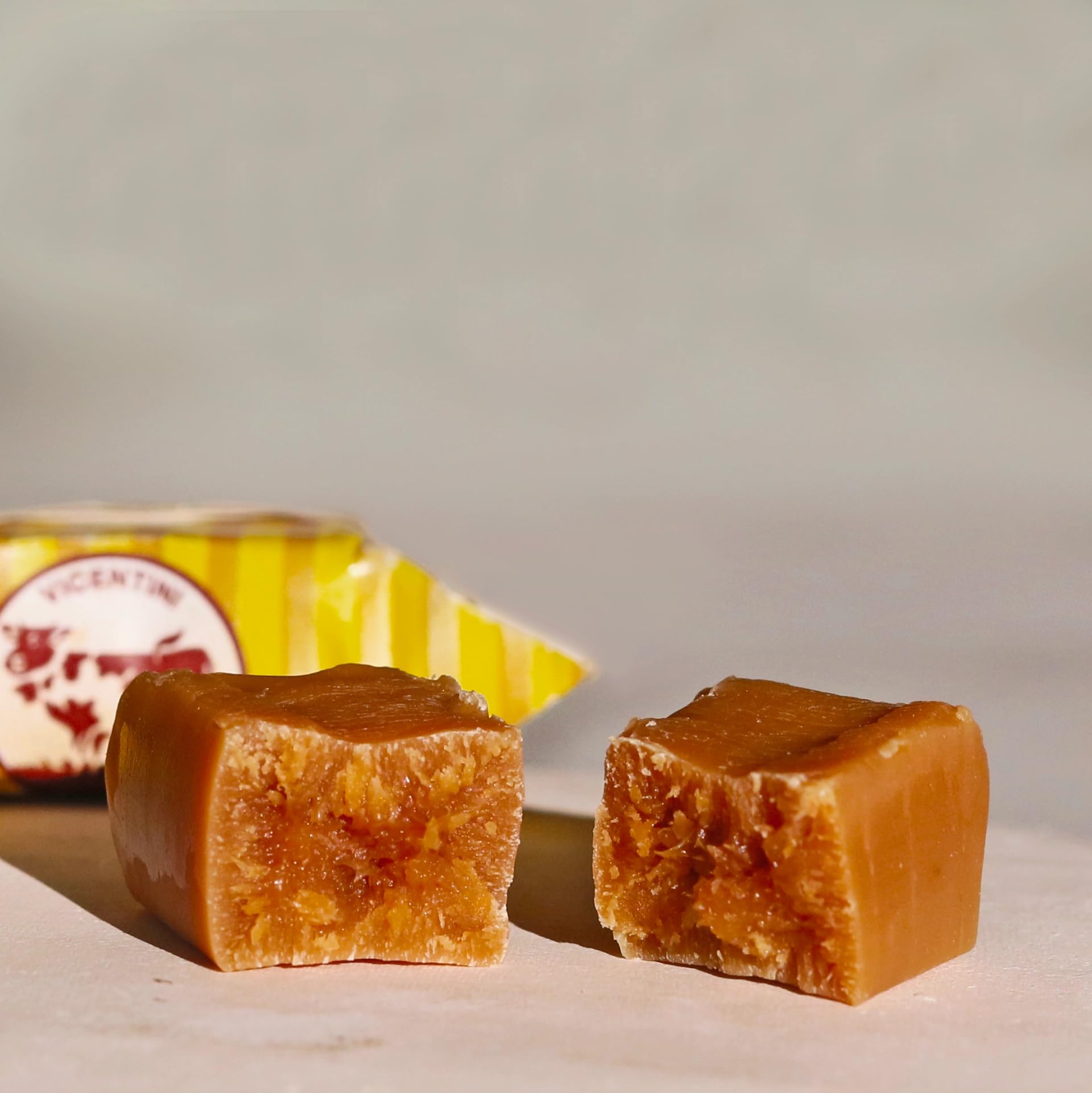 Vicentini Caramelle Mou Polacche 1,2 Kg assortite ai gusti: Latte Tradizionale, Latte e Miele, Panna e Liquirizia, Caramello Salato