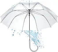 Guarda Chuva Transparente Feminino Masculino Grande Anti-Vento Automático, Dome Resistente à Chuva, Compacto e Elegante - Proteção UV e Visibilidade Clara para Casamento e Uso Diário Guarda-Chuva Forte