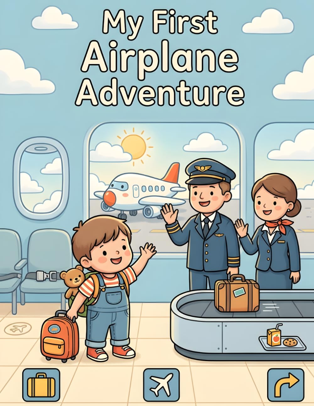 My First Airplane Adventure: Colouring Fun