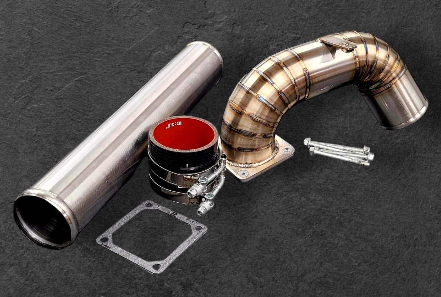 Intake horn and cold side piping kit for 5.9L 12V Cummins Engines in 1994-1998 Ram 2500/3500