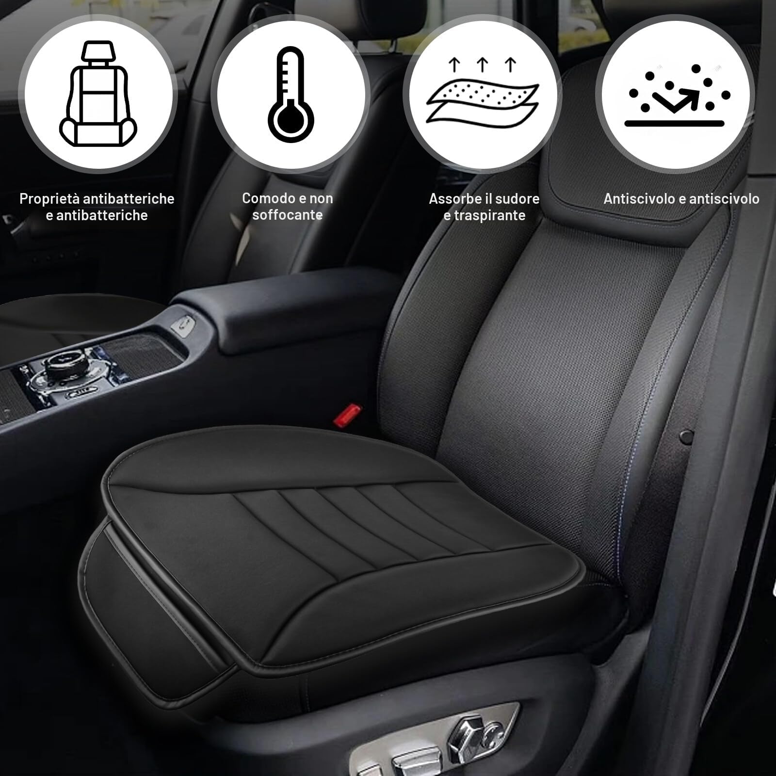 Cuscino per sedile auto anteriori, cuscino per sedile auto in memory foam, cuscino ortopedico per sedile auto, proteggi sedile auto, cuscino ortopedico per sedile auto, sedia da ufficio e tutte le