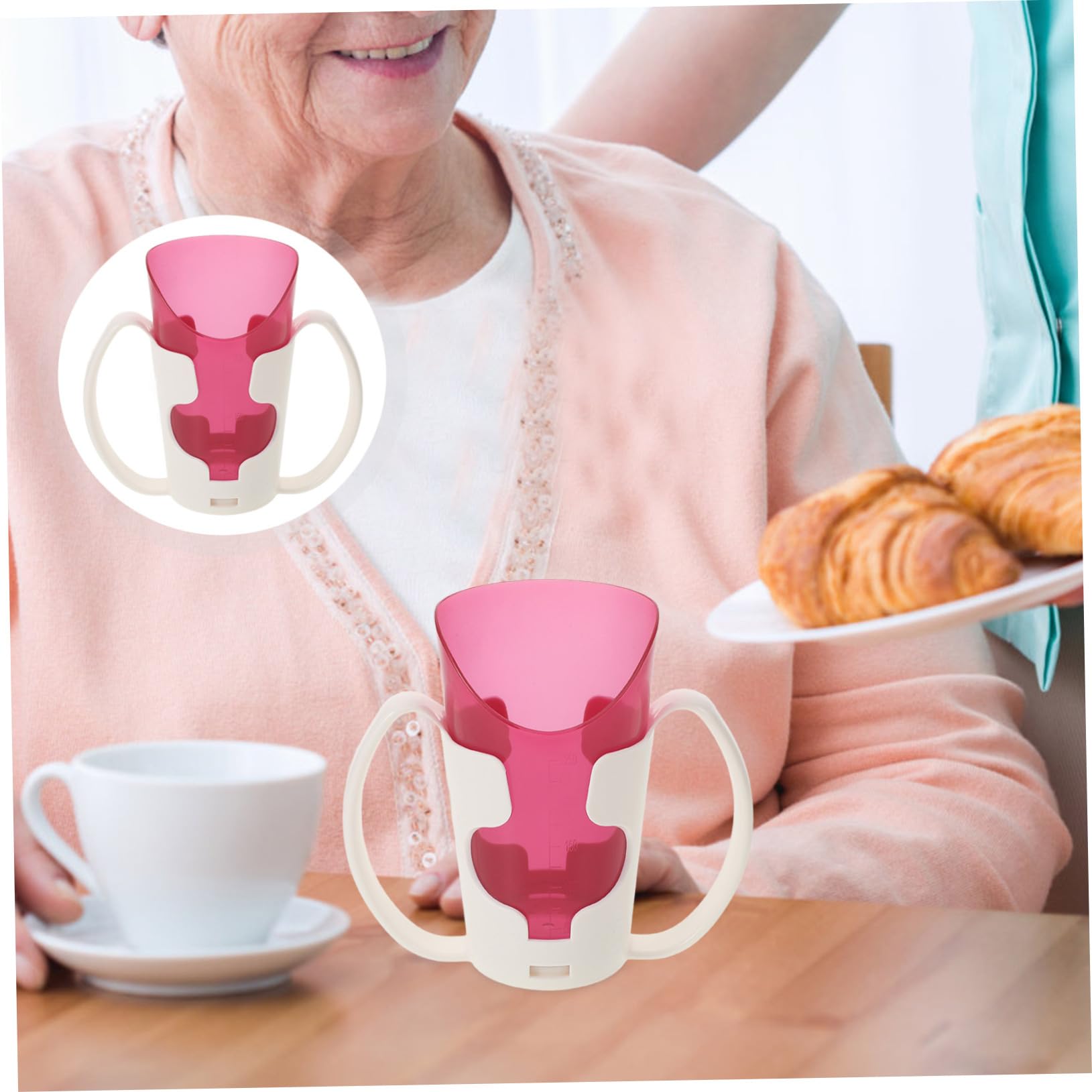 Ciieeo 5 Piezas Taza De Cuidado De Ancianos Copa De Rehabilitación Disfagia Tazas Taza De Hospital con Tapa Copas De Estadio Taza De Bebida De Maternidad Taza De Avena Bol