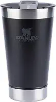 Stanley - Copo Térmico para Cerveja, 473ml, com Tampa, para Bebidas Quentes ou Frias, Matte-Black