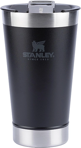 Stanley - Copo Térmico para Cerveja, 473ml, com Tampa, para Bebidas Quentes ou Frias, Matte-Black