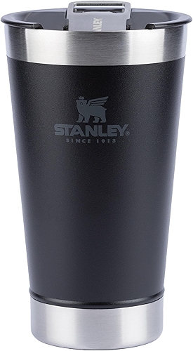 Stanley - Copo Térmico para Cerveja, 473ml, com Tampa, para Bebidas Quentes ou Frias, Matte-Black