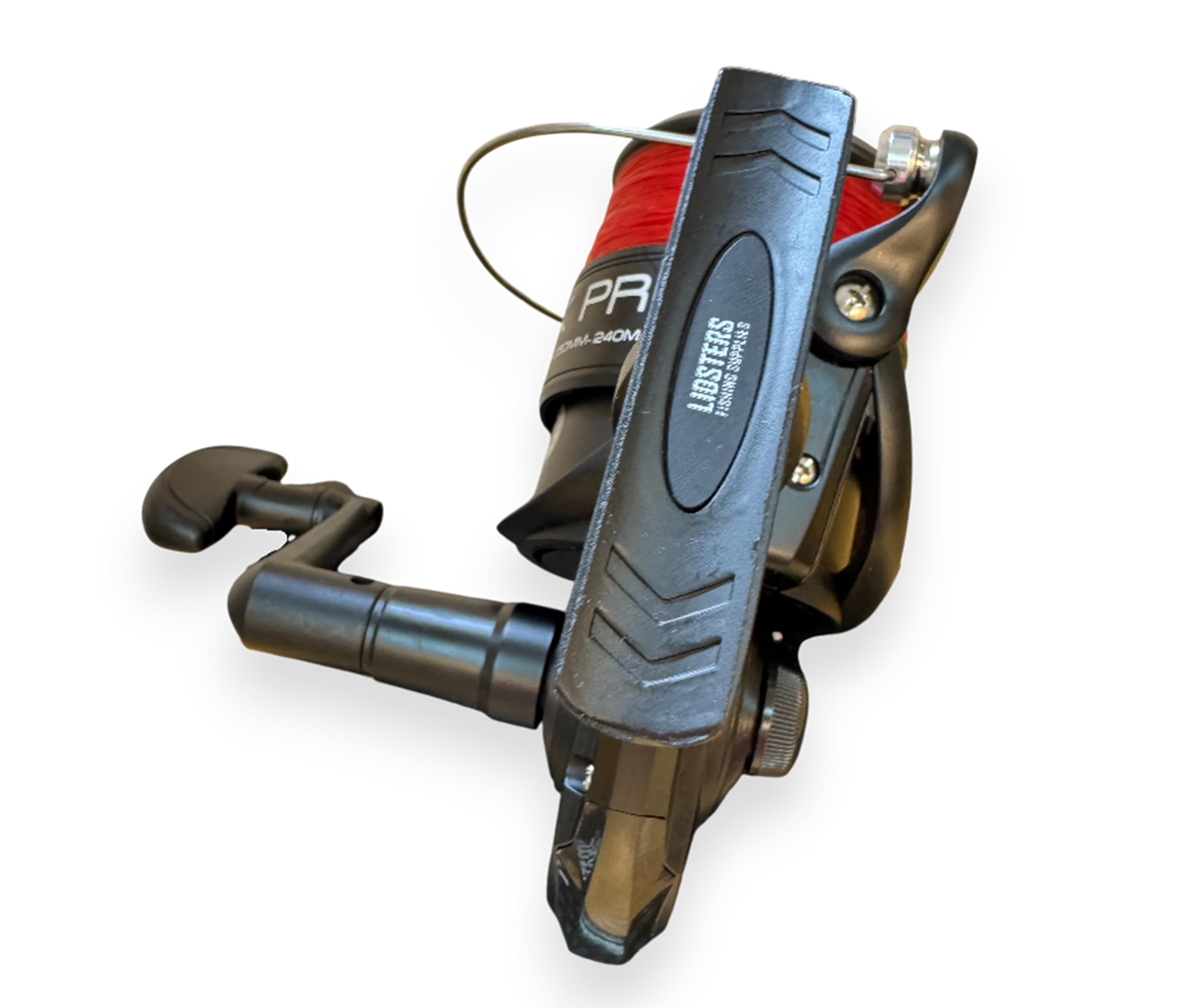 Lot de 2 grands moulinets noirs Pro 70 FD pour la pêche en mer, la plage, la jetée, la ligne rouge 7000