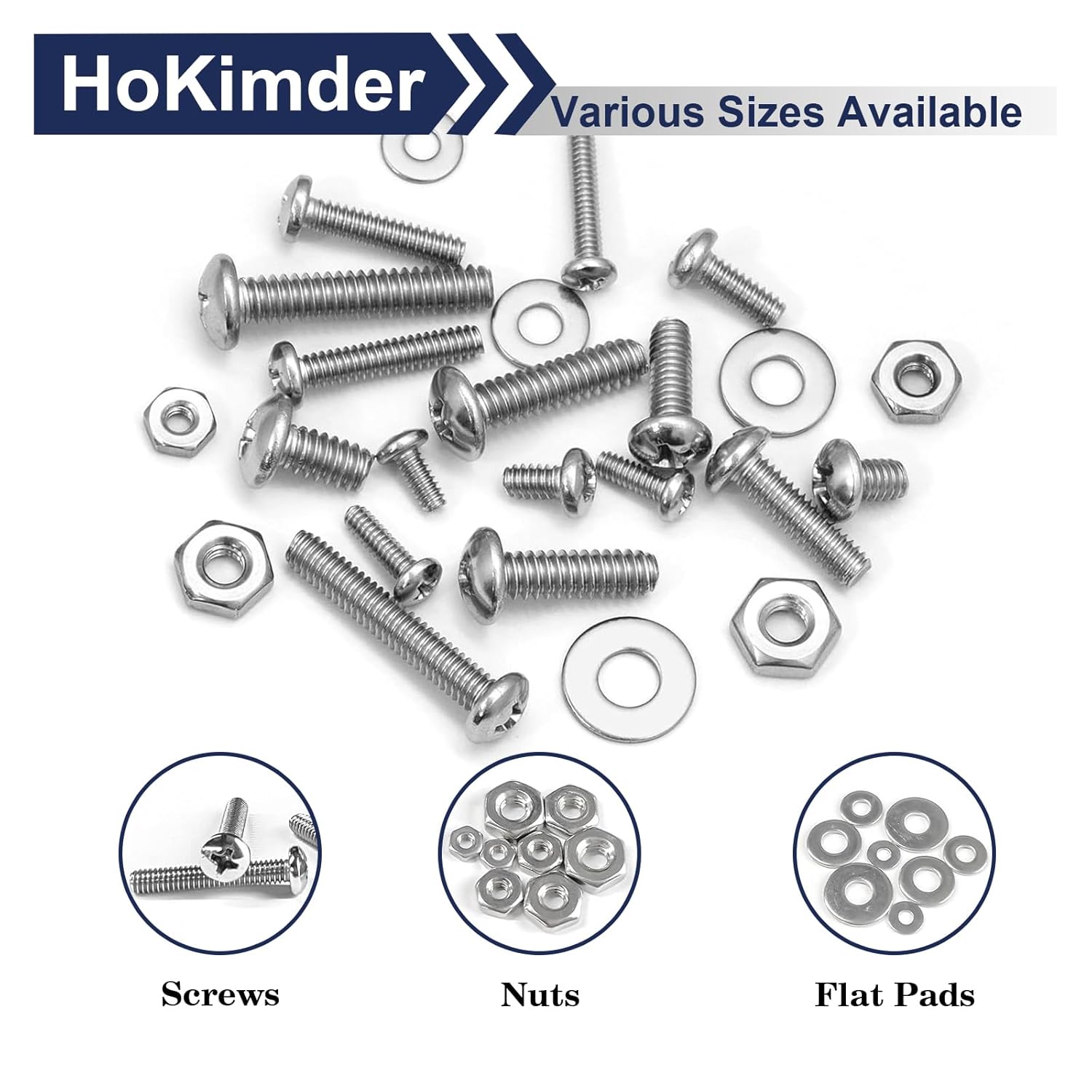 1116PCS Bolts and Nuts Kit, Stainless Steel Hardware Assortment Kit, 10-24#8-32#6-32#4-40 Nuts, Bolts, Washers, Tweezer image 4 of 7 B0DJ2W4RR4
