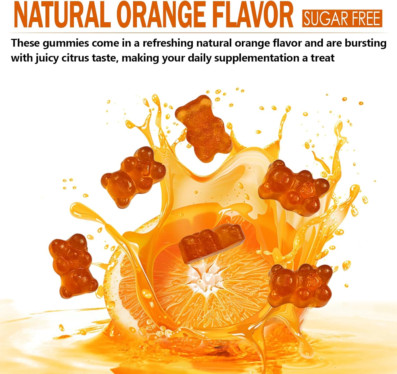 Choline Supplement Gummies Sugar Free, 500mg Choline Bitartrate Per Serving, Brain Health, Liver Support, Focus & Energy, 60 Gummies - Image 5