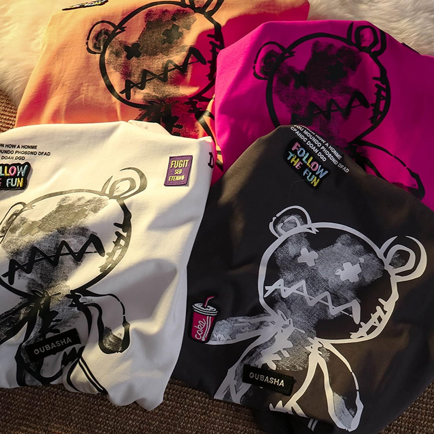 Women Goth T Shirt Y2K Harajuku Graphic Tops Cotton Anime Clothes - Image 5