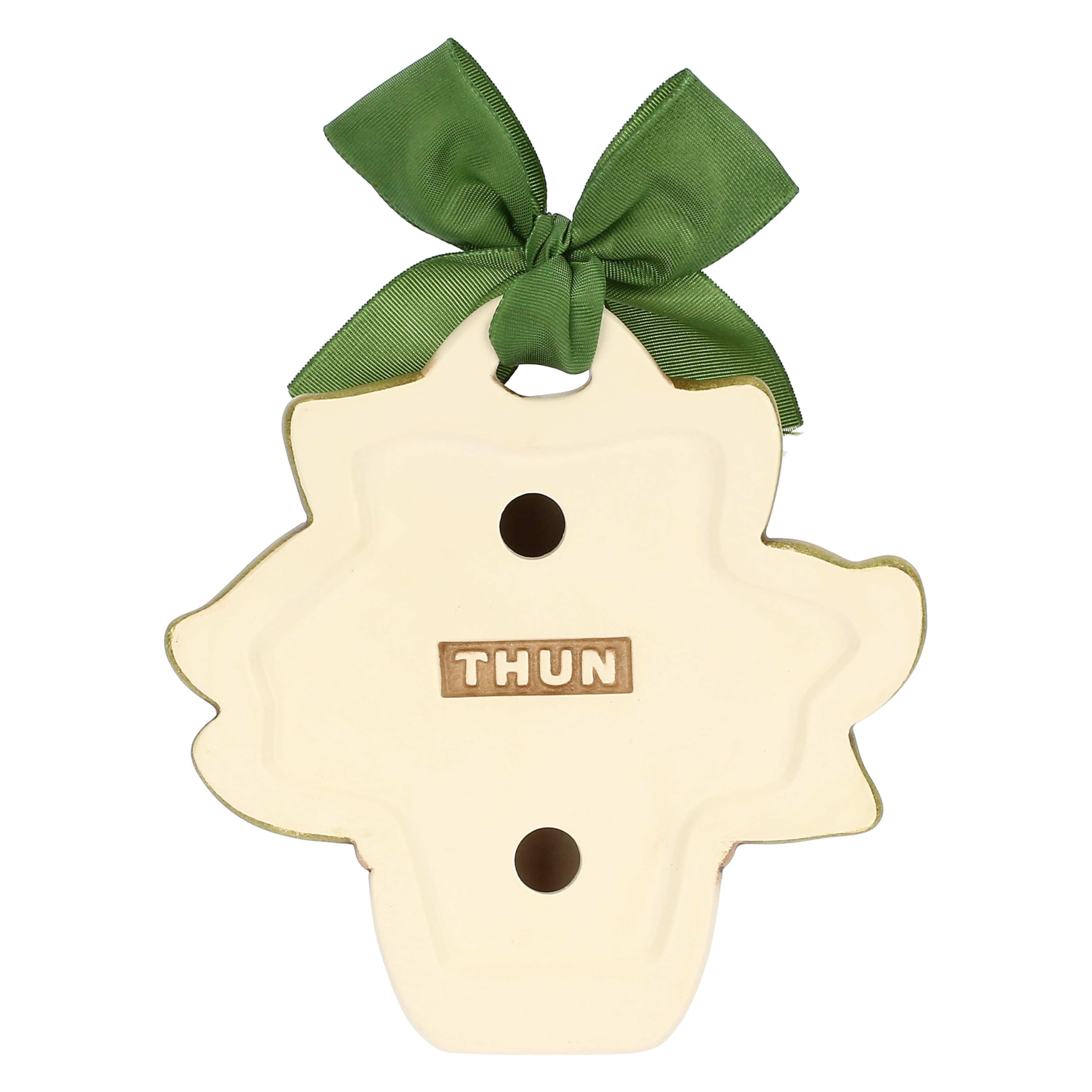 THUN, Formella con Peperoncini in Ceramica Decorata a Mano, Versione Grande, Idea Regalo, 11 x 11 x 3 cm