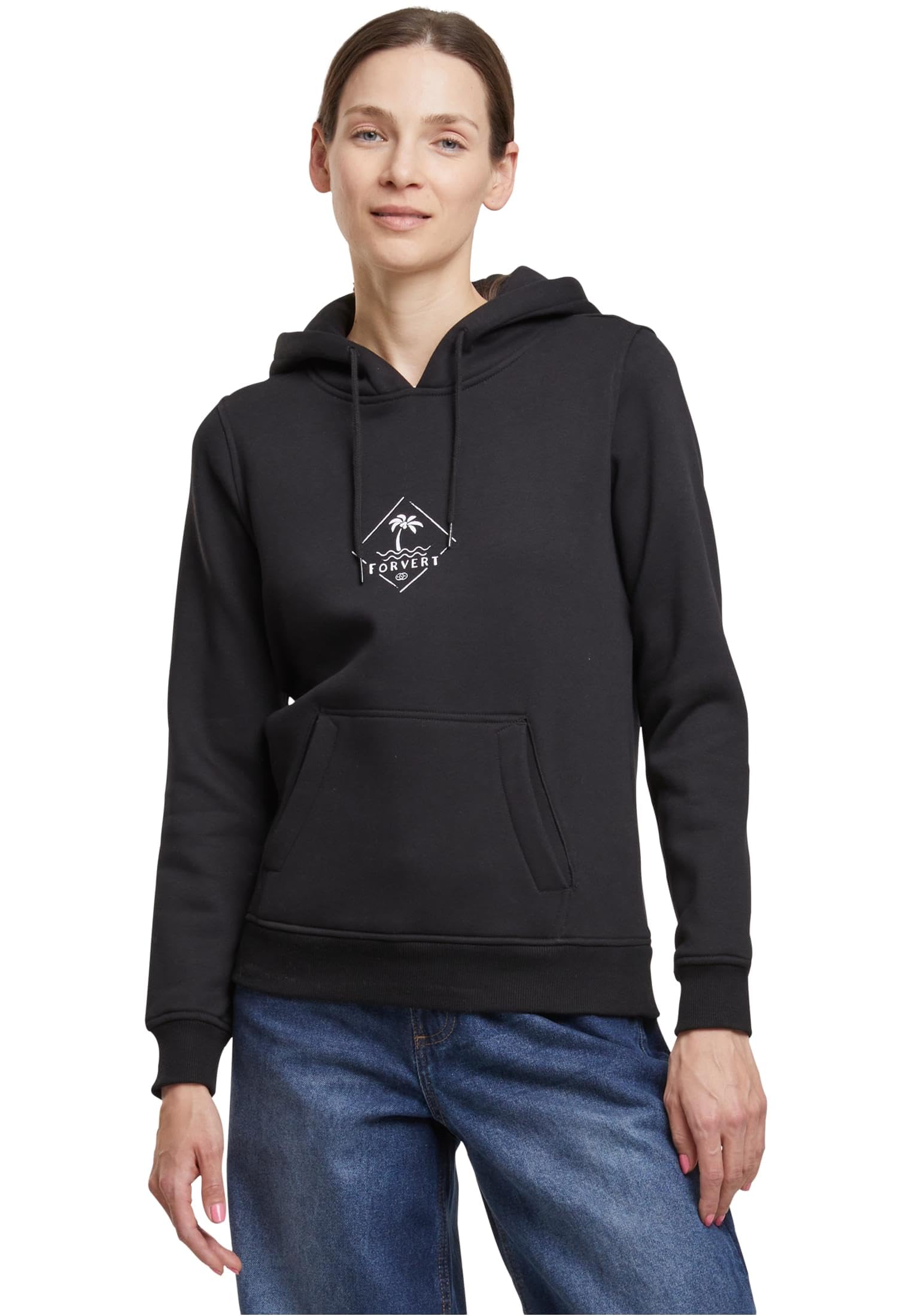 Forvert Heavy Hoodi Santa Rosa, Farbe: Black, Größe: XXL