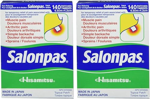 Miniatura 6 de Salonpas Parche para aliviar el dolor, 140 parches x 2 unidades