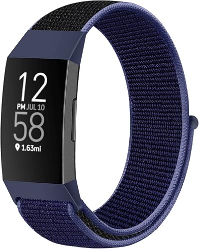 Correas de nailon para reloj, compatibles con Fitbit Charge 4, Charge 3, Edición especial, correa de repuesto suave, deportiva, transpirable con