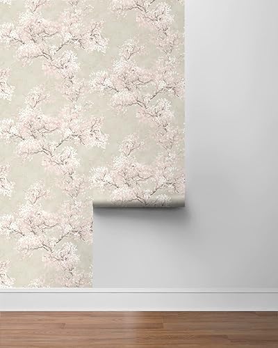 Miniatura 9 de NextWall Cherry Blossom Grove - Papel tapiz para despegar y pegar (pergamino y rosa)