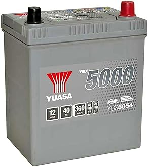 YBX5054 12V 40Ah 340CCA Silver Maintenance Free High Performance Car Battery