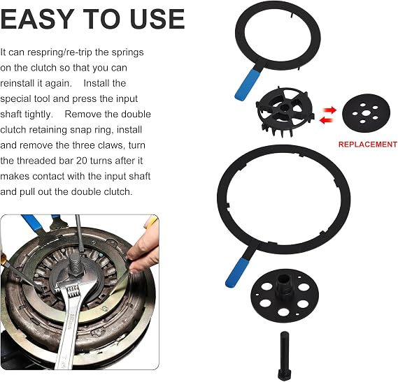 Dual Clutch Transmission DSG Remover and Installer Tool Kit Compatible for Ford DPS6 Dual Clutch Reinstall Reset Tool