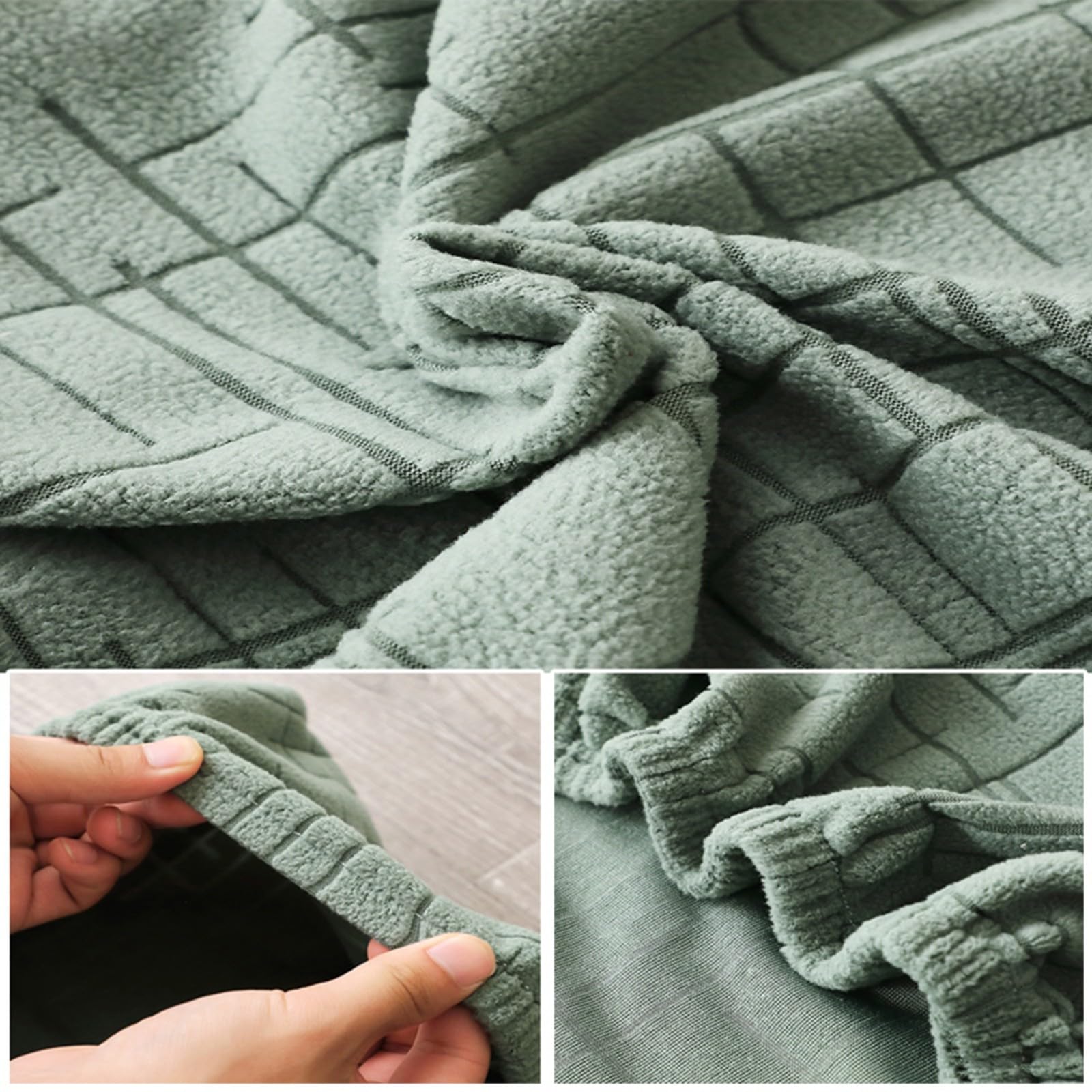Stuhlhussen für Esszimmerstühle,Stuhlhussen ohne Armlehnen mit Runder Rückenlehne für Esszimmer und Küche,Vintage-Stil im französischen Landhausstil(Light Gray,6Pcs)