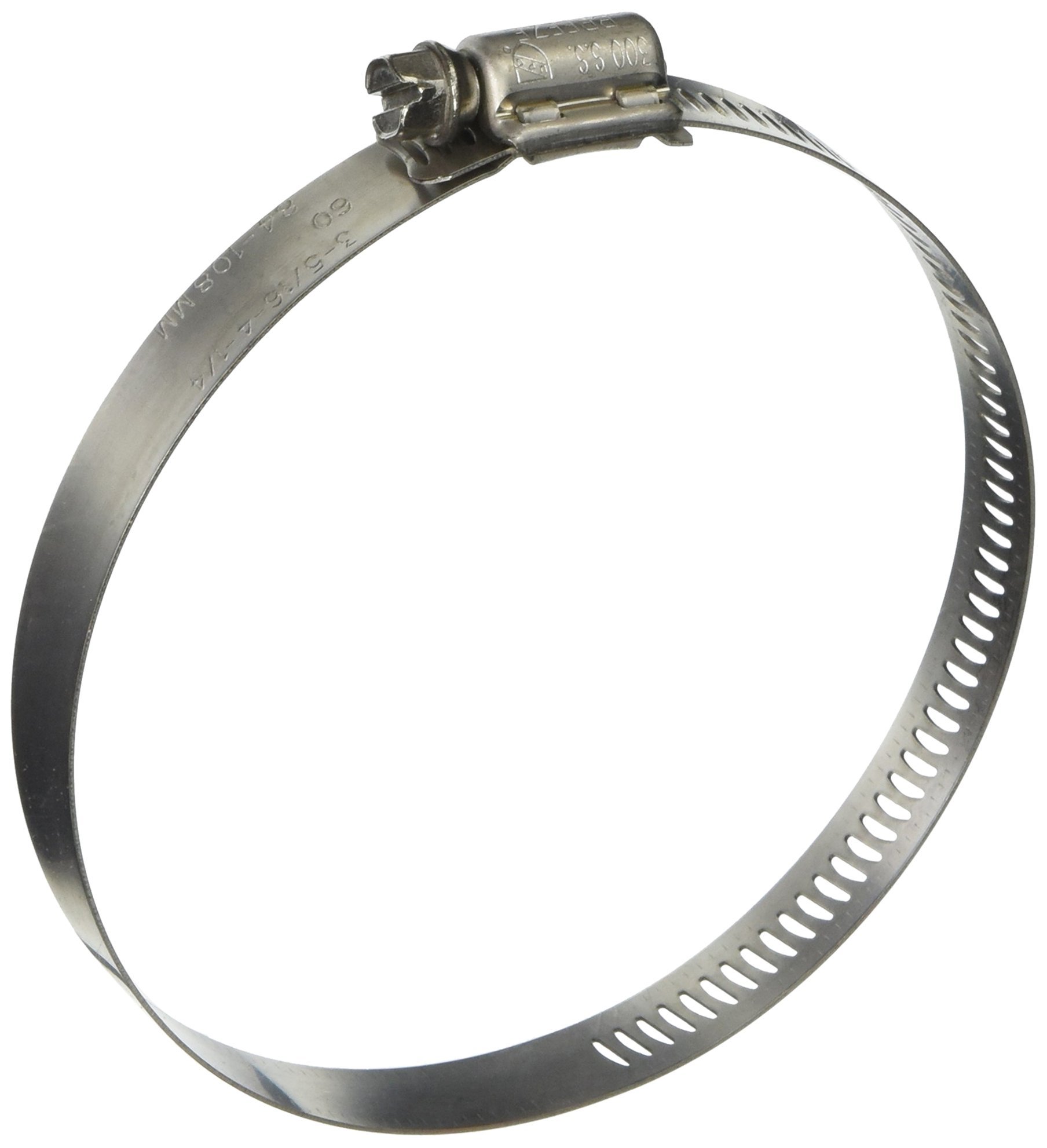 Breeze 63060H Marine Grade Power-Seal Stainless Steel Hose Clamp, Worm-Drive, SAE Size 60, 3-5/16