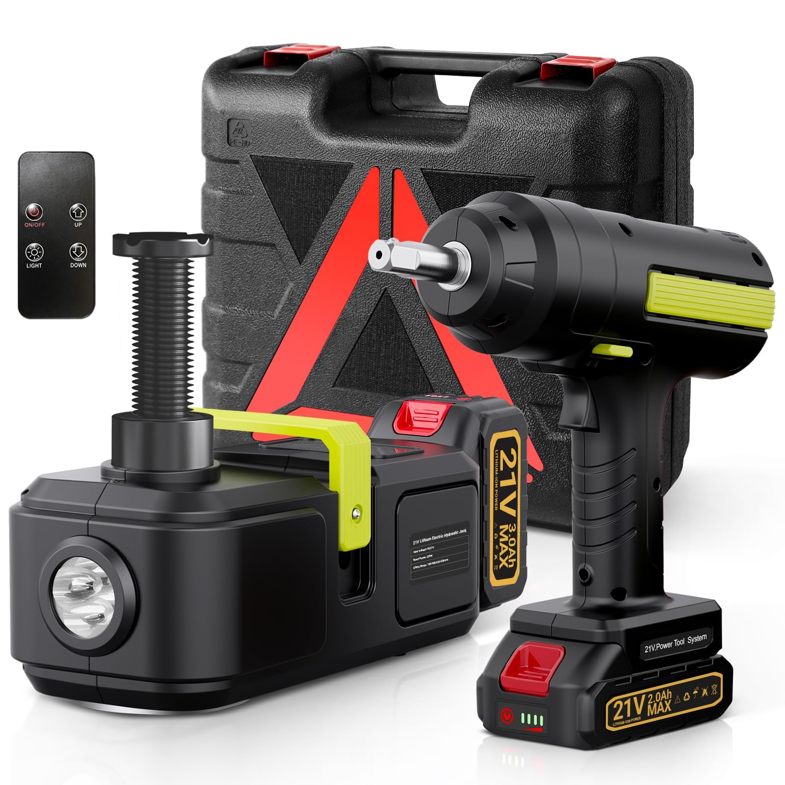 Amazon.com: E-HEELP Cordless Electric Hydraulic Car Jack Kit 5 ton