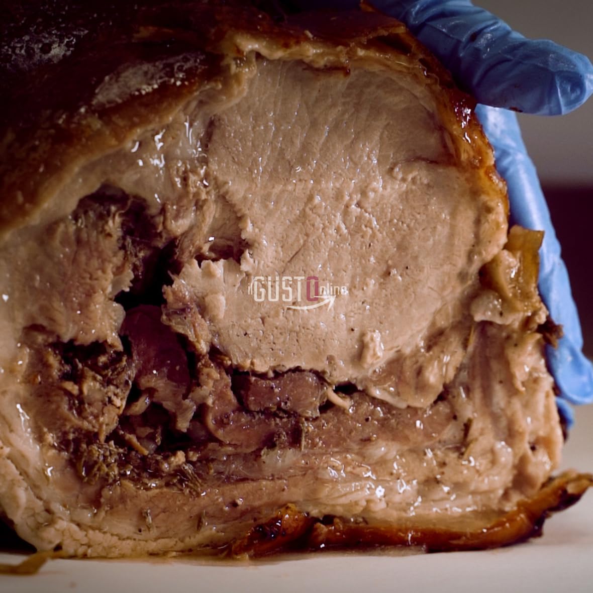 Tronchetto di Porchetta di Ariccia IGP 3 kg circa, Prodotto Artigianale Tipico, Premiata da Gambero Rosso