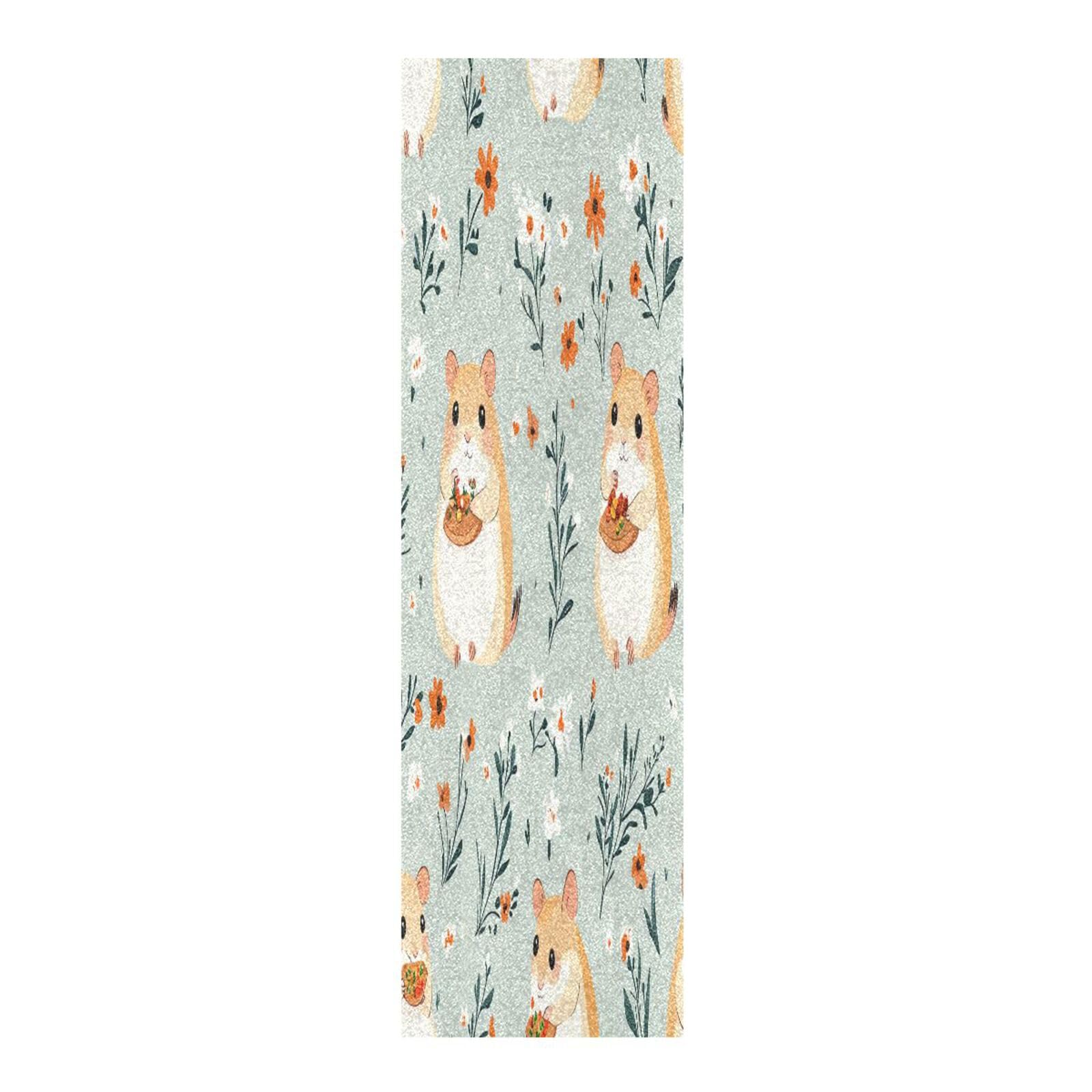 BOESI Doodle Cute Hamster Skateboard Anti-Skid Tape Paper, No Bubble Anti-Skid 33.1 