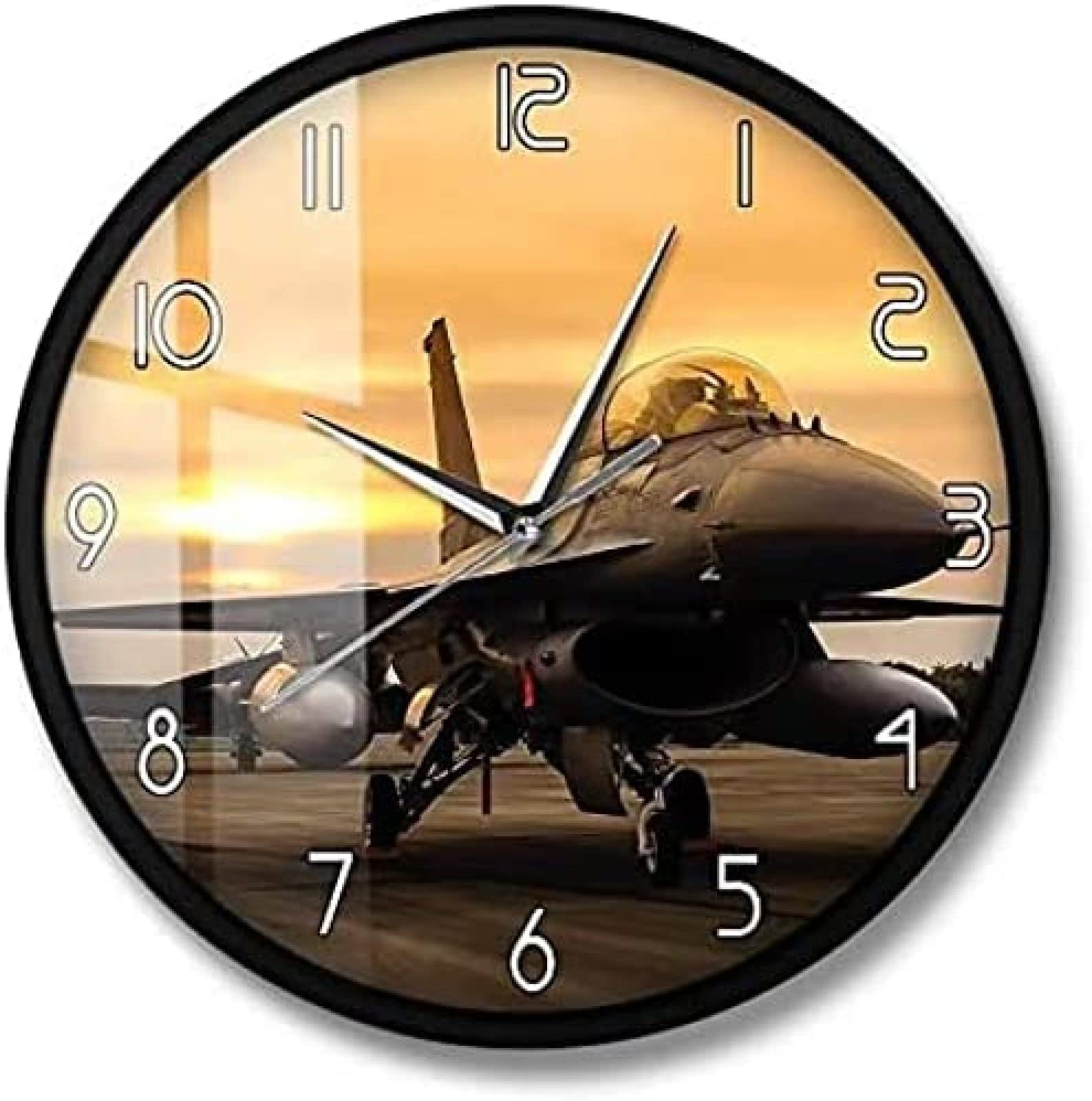 Amazon.co.jp: 女性のための壁掛け時計メンバーの日のギフト戦闘機