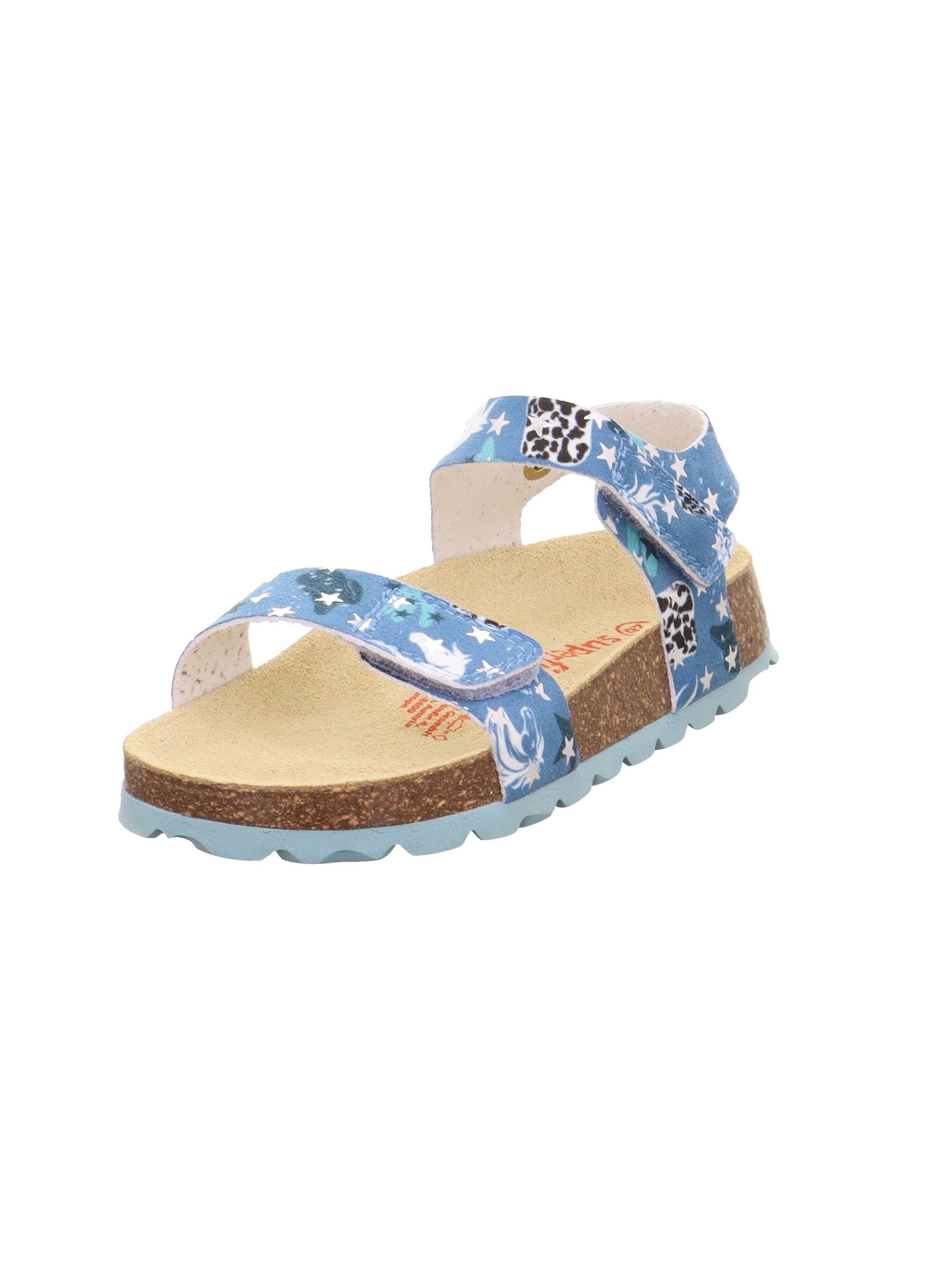 Superfit Footbed Slippers, Turquoise/Multicoloured 8400, 33 EU