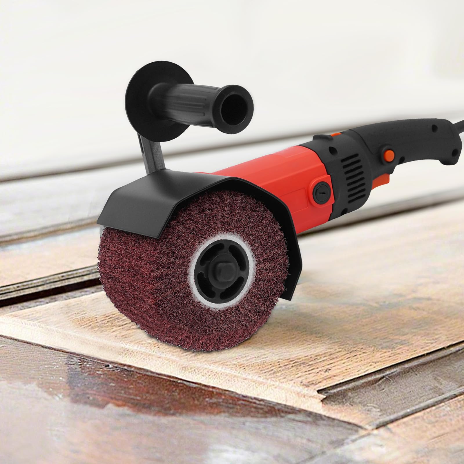 Ponceuse à brosse 1250 W, ponceuse à rouleau puissante, 6 vitesses, vitesse de rotation variable (100-3000 tr/min), pour le polissage, le ponçage et le traitement