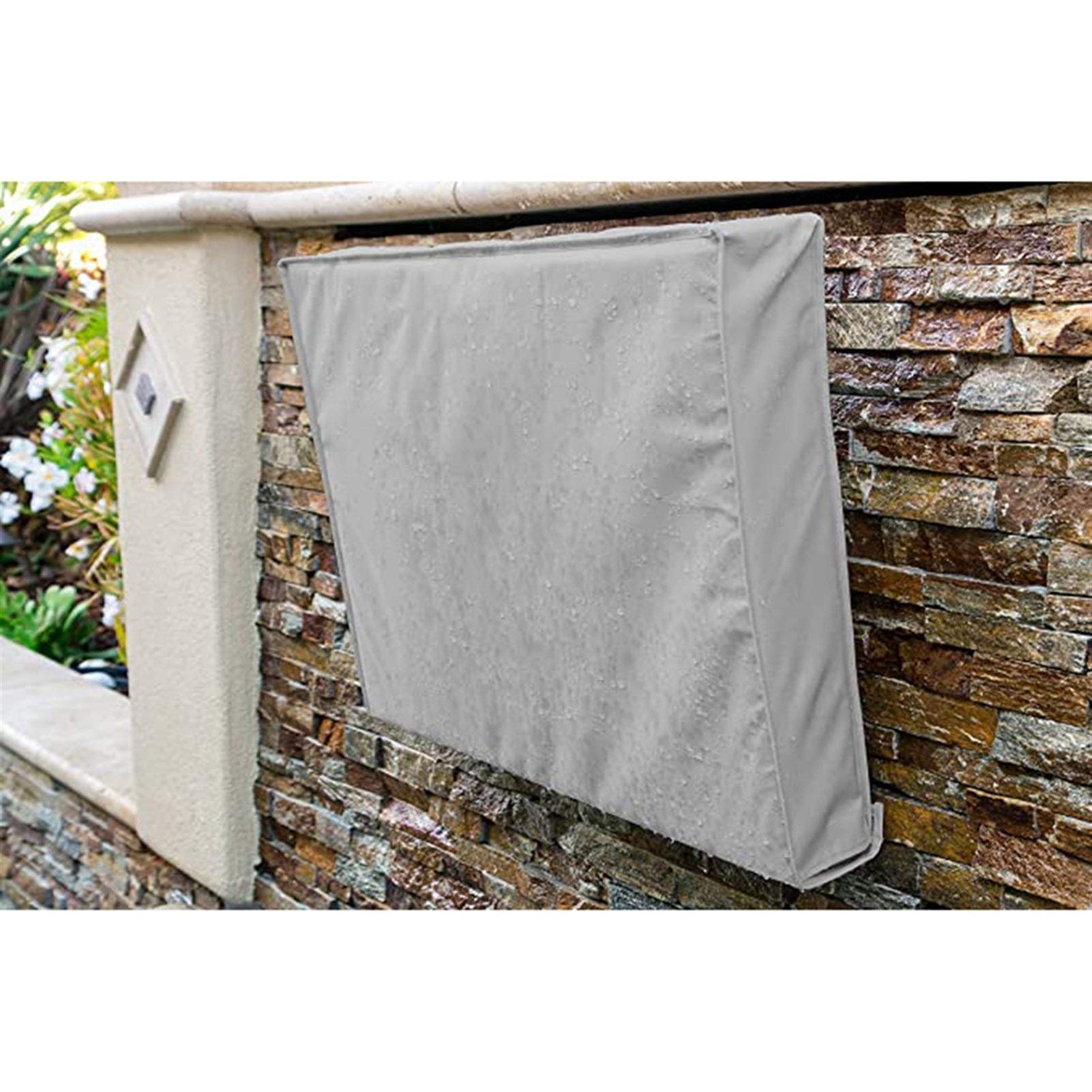 Copertura per TV Resistente agli Agenti atmosferici Antipolvere Esterna Copertura TV Beige 40" Giardino Patio Copertura 32" 36" 46" 50" 55" 60" 65" TV a Schermo Protect Scoperto TV