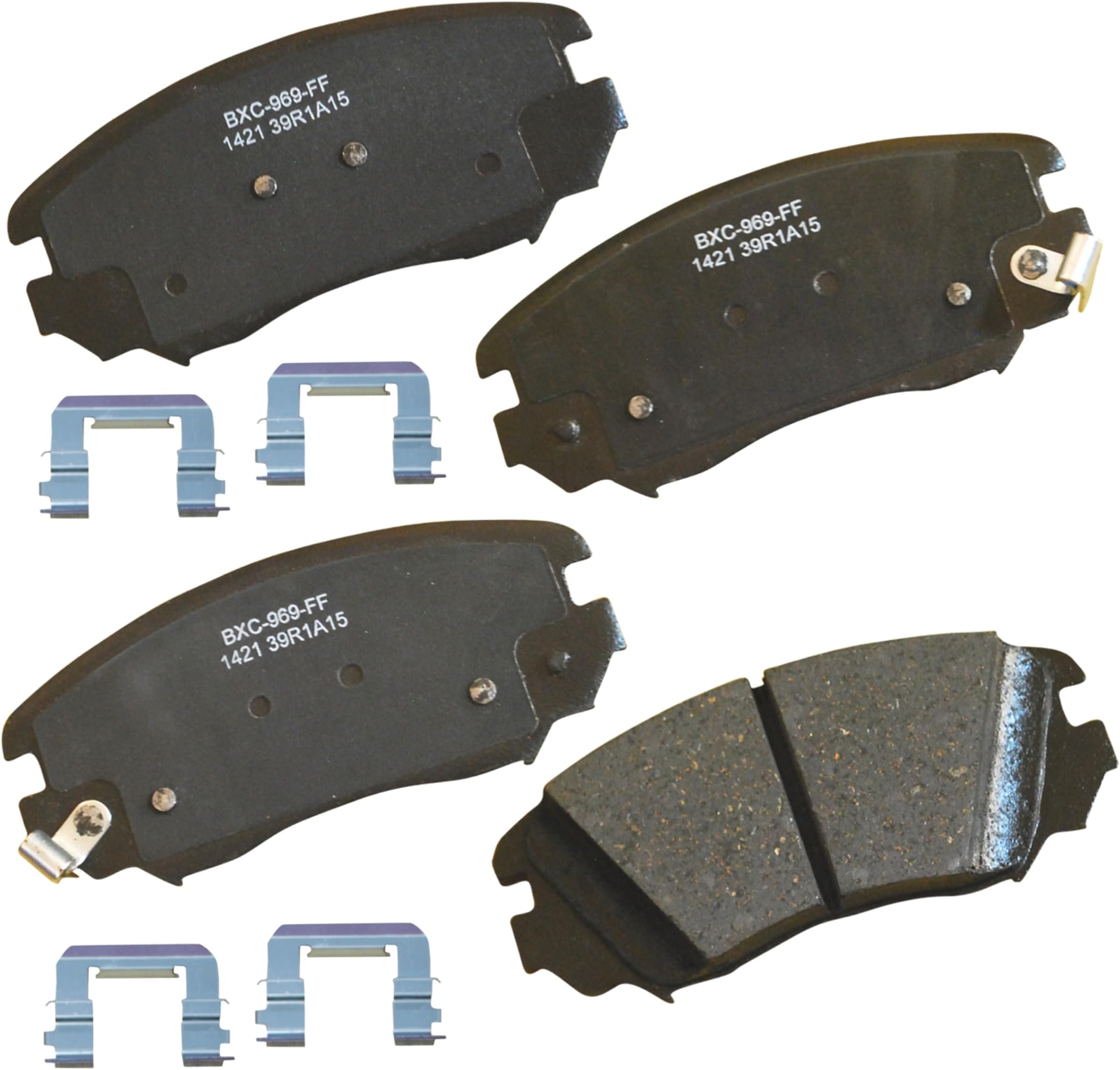 Premium SBC1421 Ceramic Front Brake Pads for Select Models Buick Allure, Cascada, LaCrosse, Regal, Cadillac ELR, Chevrolet Equinox, Impala, Malibu, Malibu Limited, GMC Terrain, Saab 9-5