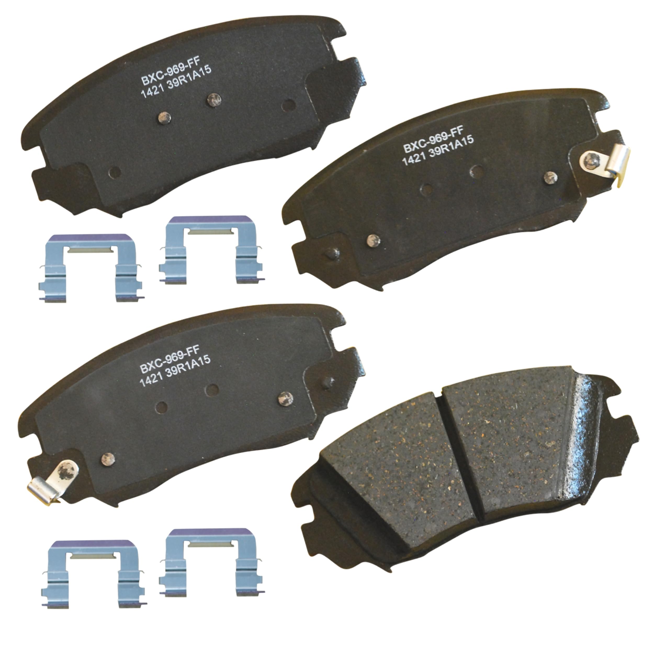 Bendix Premium SBC1421 Ceramic Front Brake Pads for Select Models Buick Allure, Cascada, LaCrosse, Regal, Cadillac ELR, Chevrolet Equinox, Impala, Malibu, Malibu Limited, GMC Terrain, Saab 9-5
