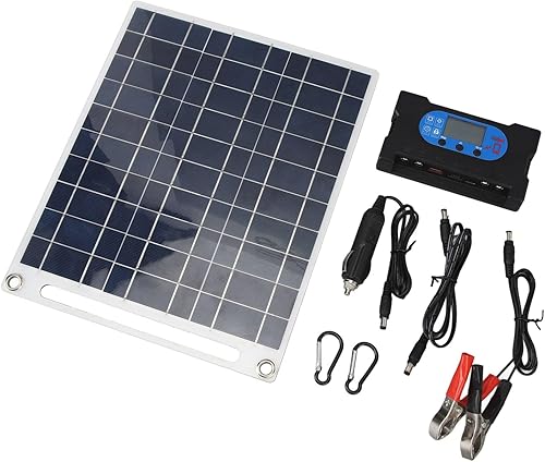 Kit de panel solar, polisilicio de 11 W 18 V con controlador de carga solar de 100 A + cable de conexión, para automóvil, RV, motocicleta, sistema disponible en Yaxa Venezuela