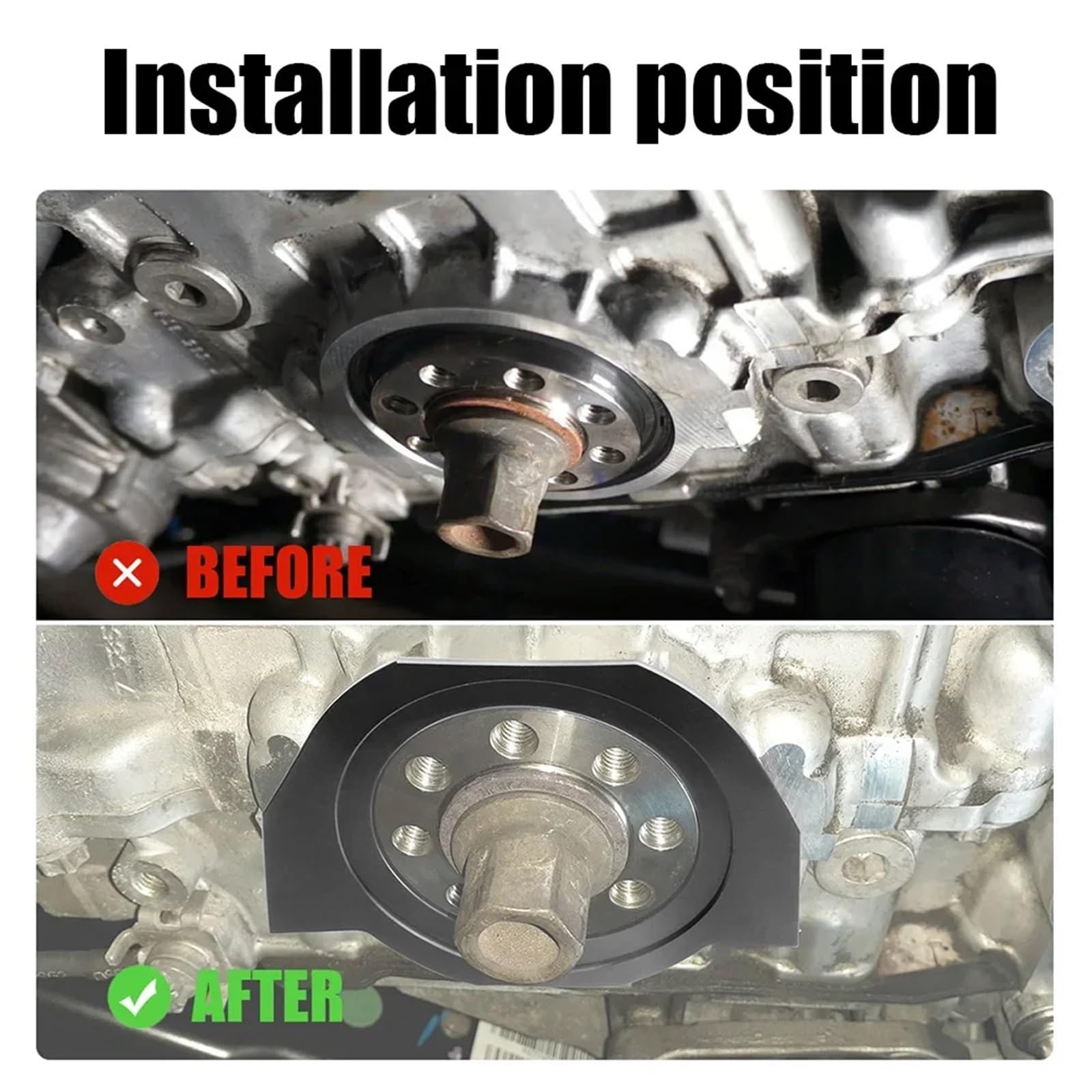 Protezione per guarnizione albero motore cinghia serpentina adatta per BMW 335i 528i 135i N54 N55 S55 Guarnizione Coppa Olio