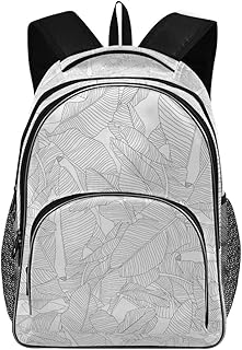 Irud Shcool Zaino Tropicale con foglie di palma senza cuciture, borsa da lavoro, borsa da lavoro leggera, resistente all'acqua, idea regalo per uomini e donne
