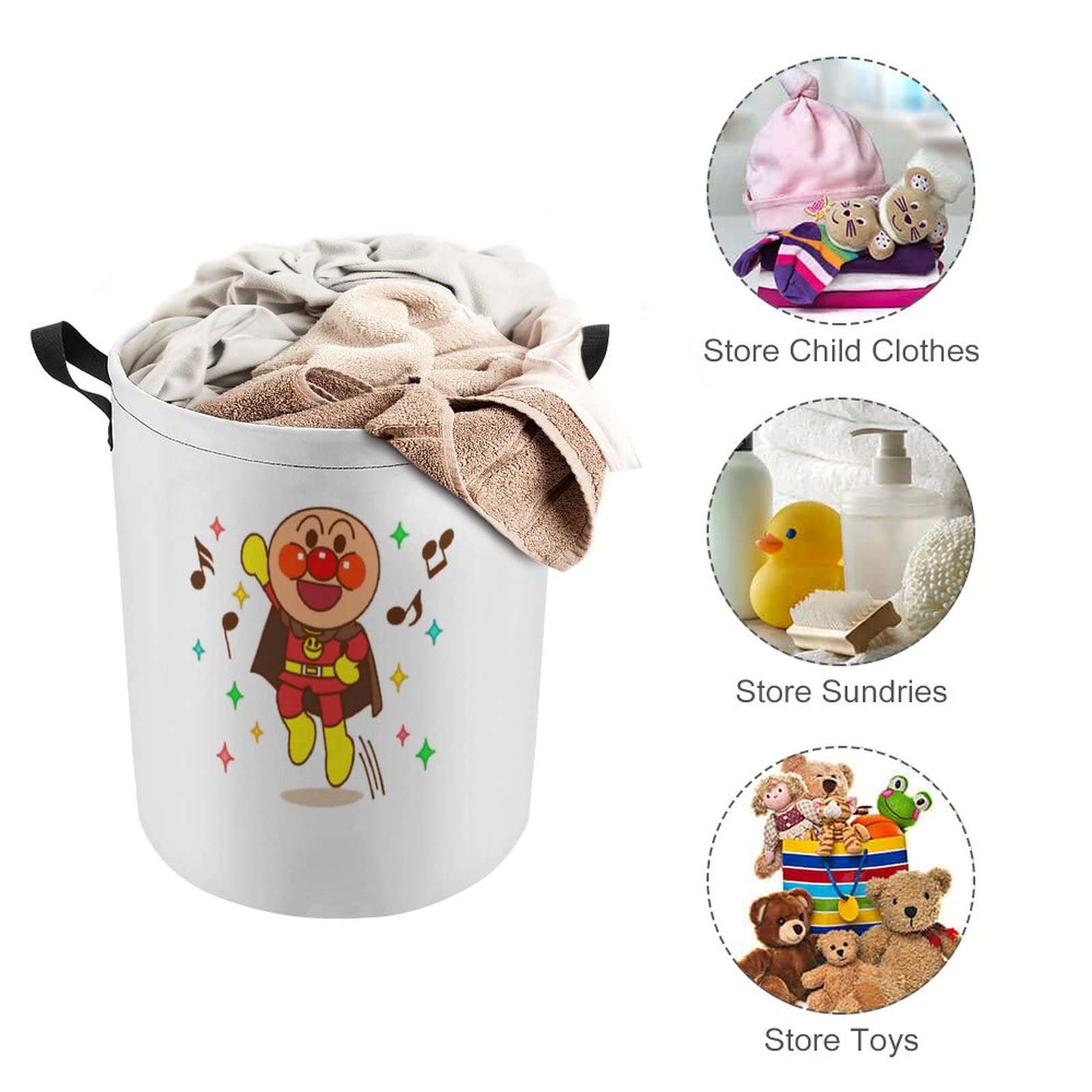 Amazon｜アンパンマン ランドリーバスケット ランドリーかご 洗濯