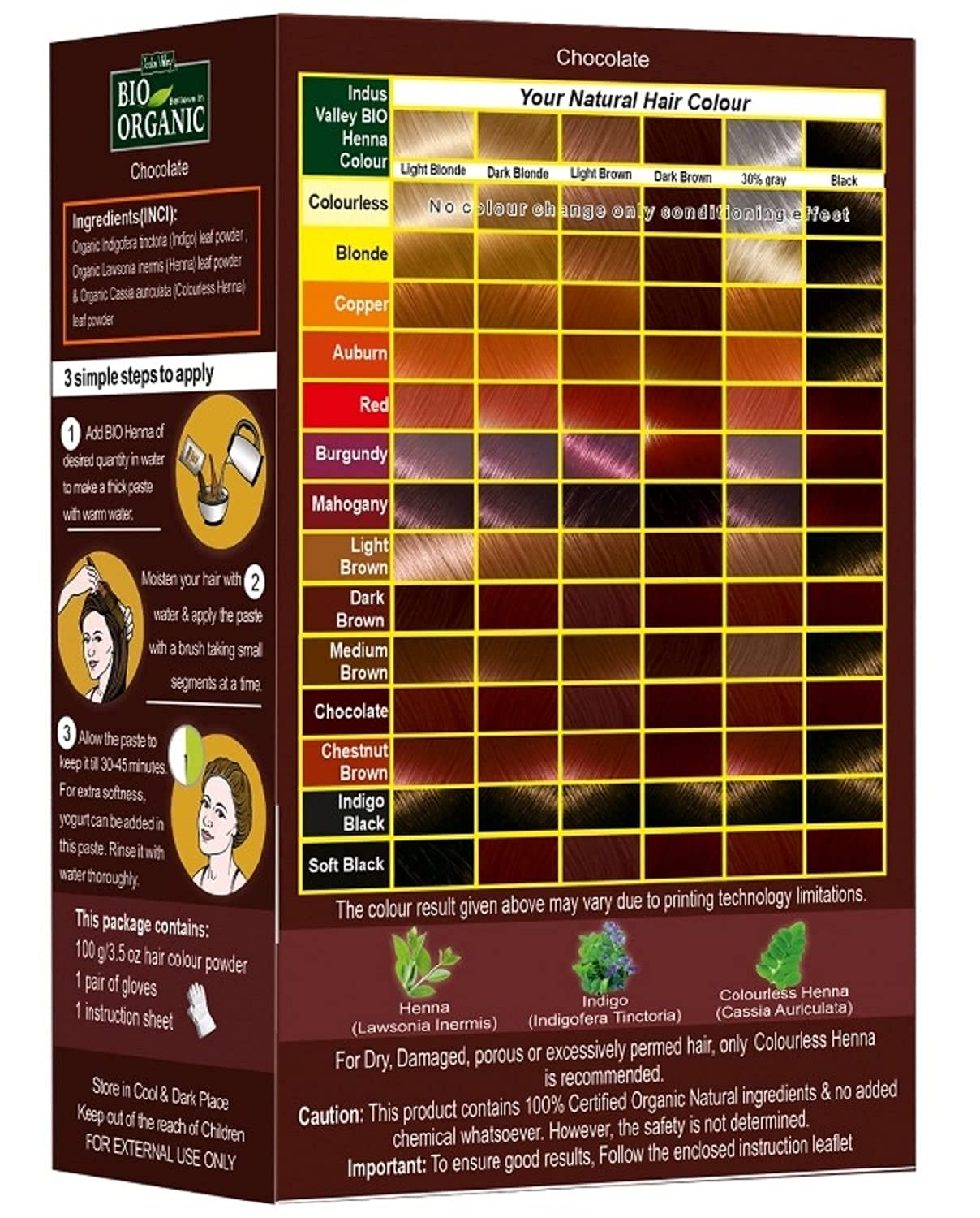 Rainbow Henna Color Chart Henna Hair, Henna Hair Dyes,, 46% OFF