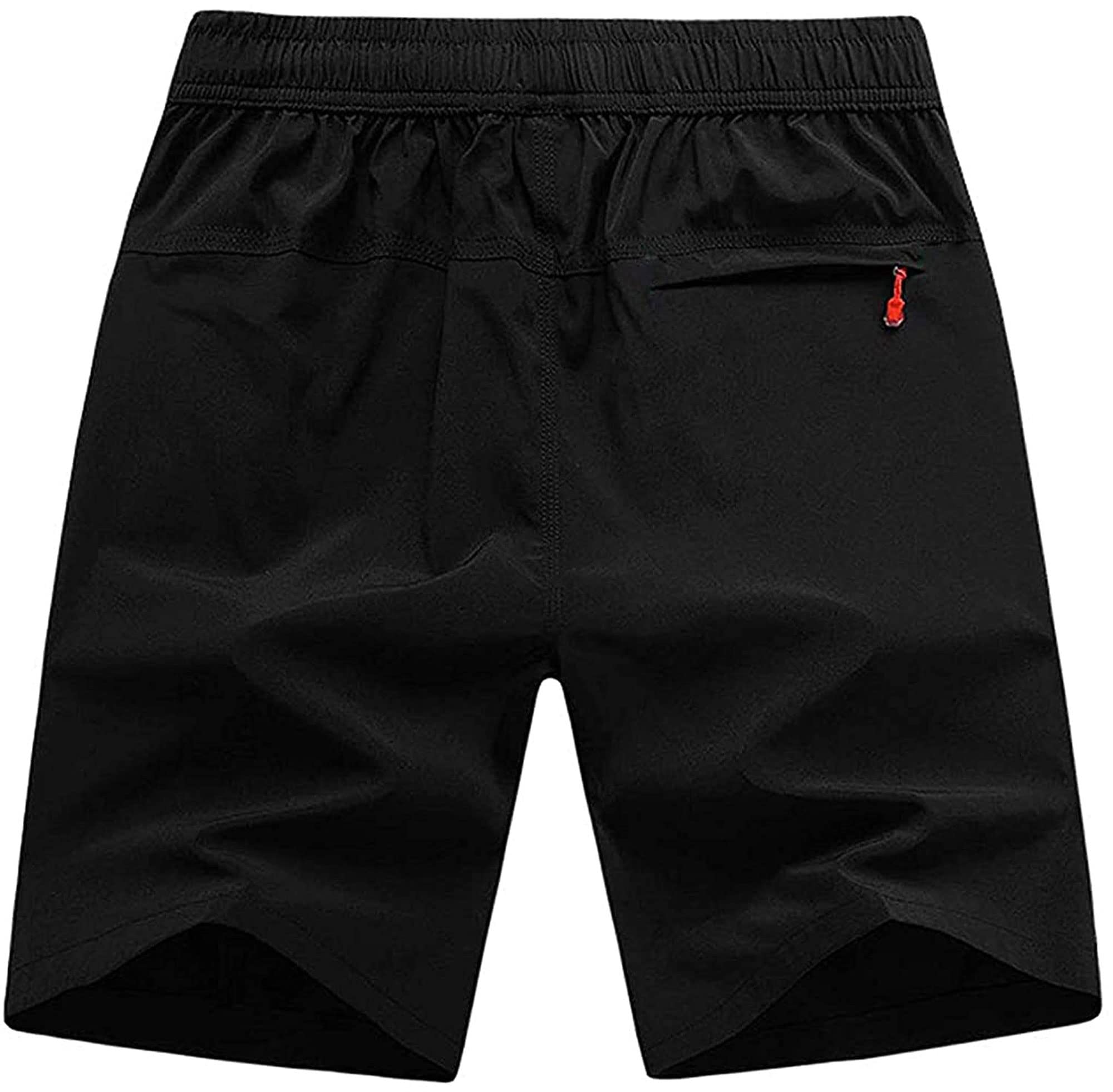 Tempest Men's Regular Fit Sports Shorts for Men Shorts with Zip Pockets Combo Pack of 2 (Black,Maroon, M) 1