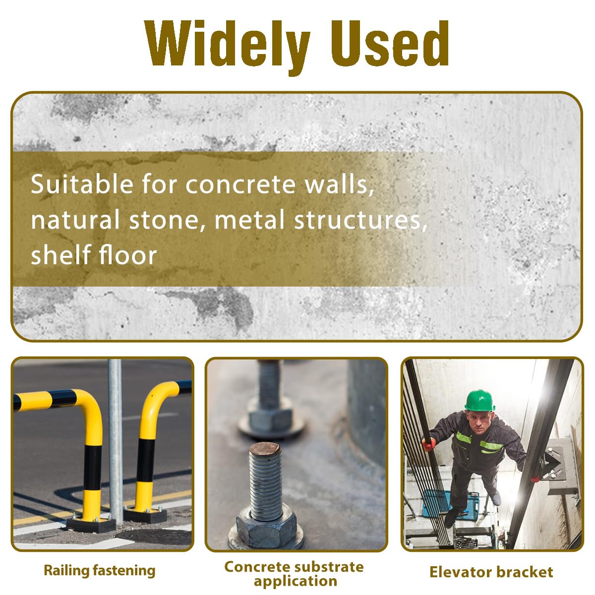 3/4" x 6-1/4" Wedge Anchor, Concrete Anchors Zinc Plated, Heavy Duty Expansion Bolt Fasteners for High Strength Concrete Bricks/Blocks, Natural Stone, 4 PCS