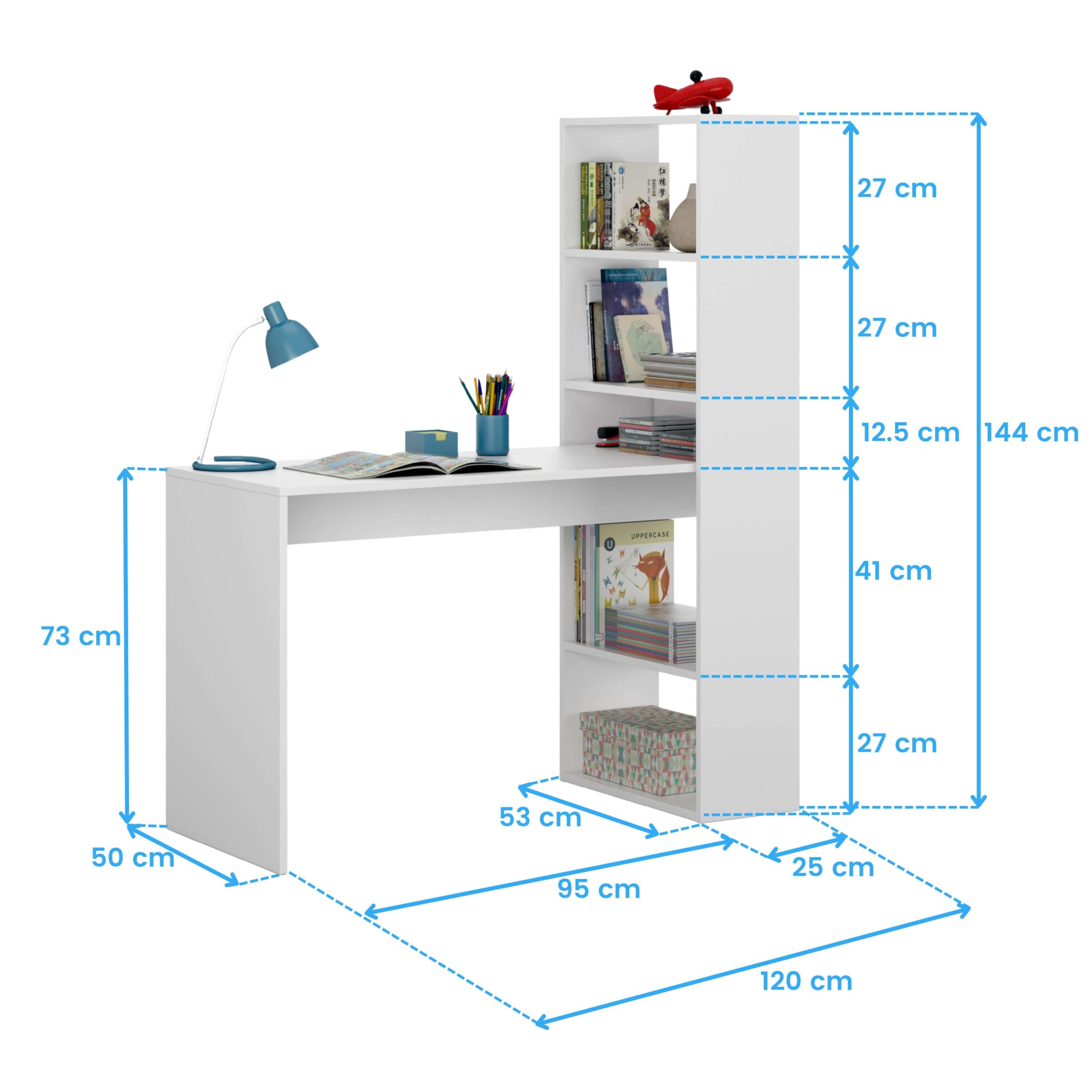 Miroytengo Pack Muebles Dormitorio Juvenil Completo en Color Blanco y Roble Claro Cama + Armario (Diferentes Opciones en Escritorio)