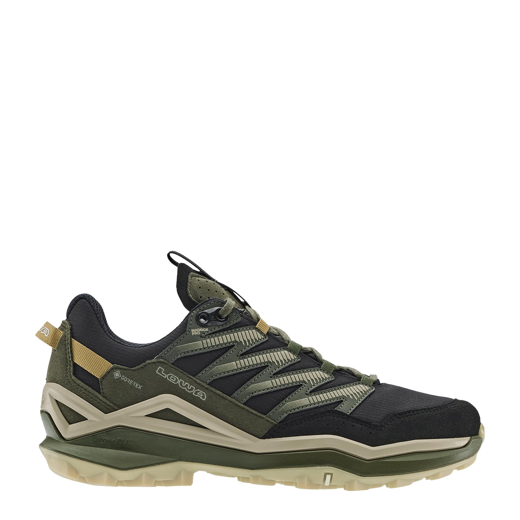 LOWA Maddox PRO GTX LO - Zapatillas de senderismo ligeras para hombre, corte bajo, color negro