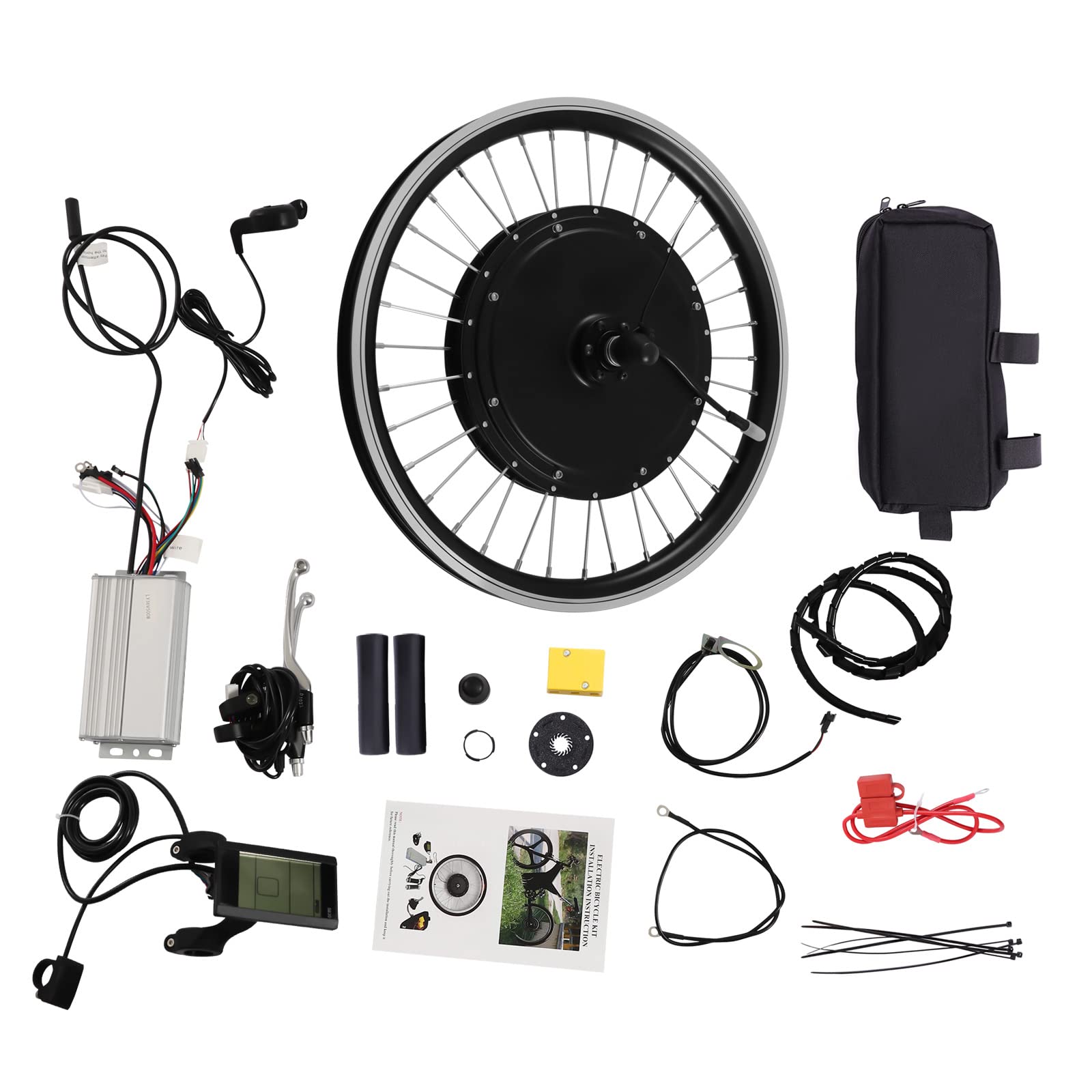 20Zoll 36V 500W E-Bike Vorderrad Umbausatz LCD Motor Conversion Kit(außer Batterie)