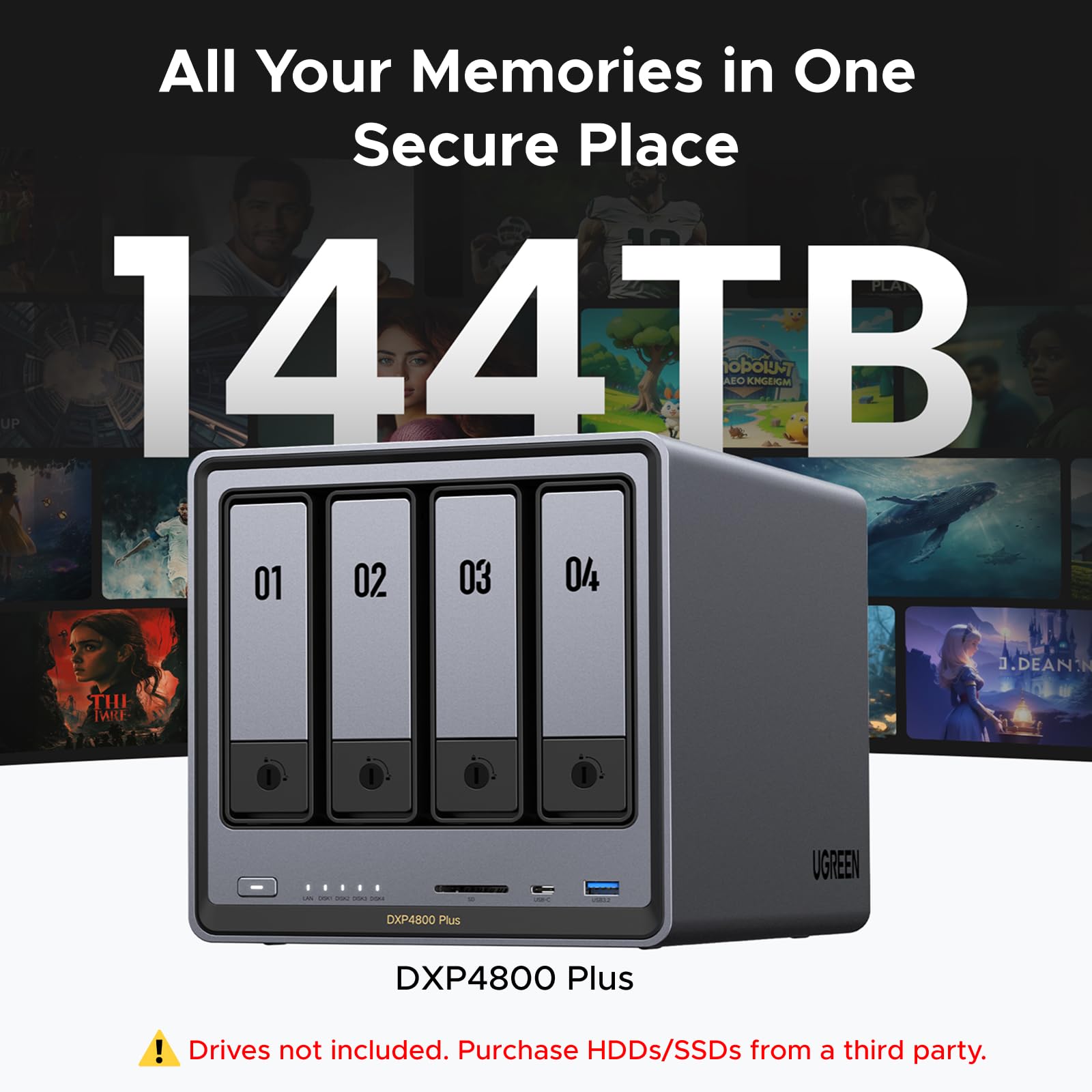 UGREEN「NASync DXP 4800 Plus」 UGREEN NASync DXP4800 Plus 4 Bay NAS : Amazon.in: Computers